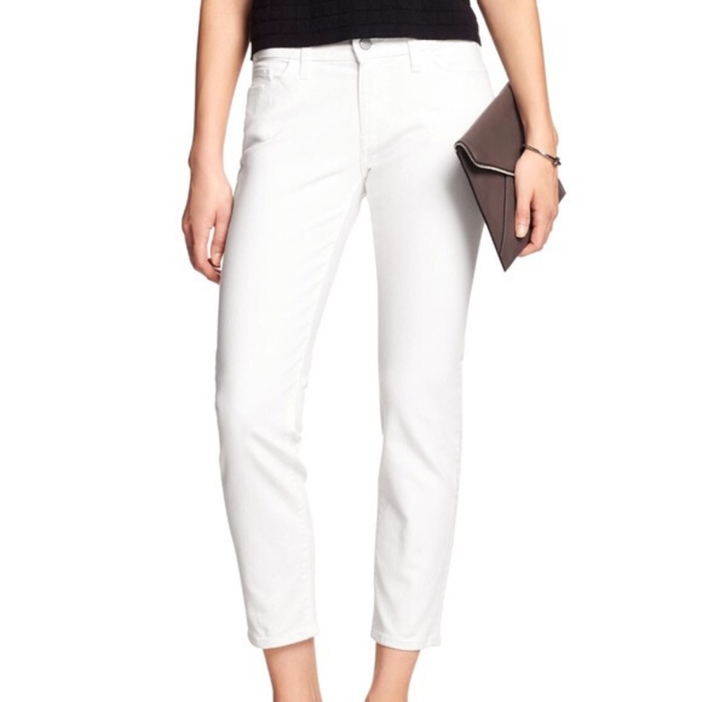 BR white ankle jeans,size 25